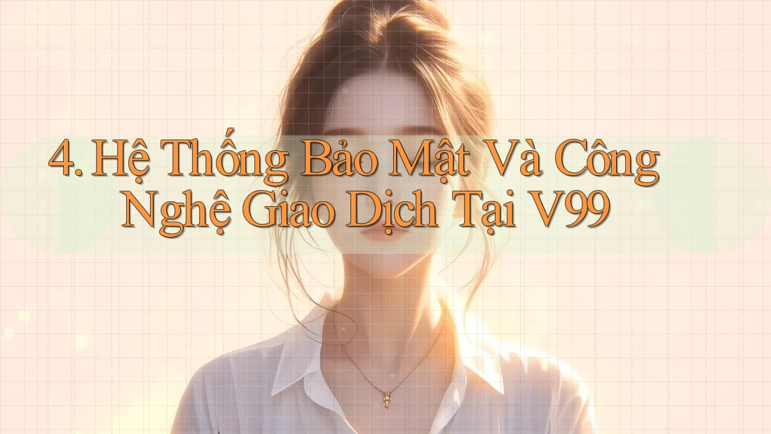 4. Hệ Thống Bảo Mật Và Công Nghệ Giao Dịch Tại V99 4. Hệ Thống Bảo Mật Và Công Nghệ Giao Dịch Tại V99