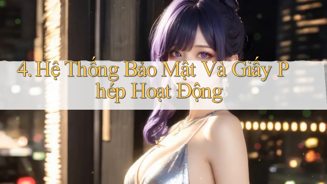 4. Hệ Thống Bảo Mật Và Giấy Phép Hoạt Động 4. Hệ Thống Bảo Mật Và Giấy Phép Hoạt Động