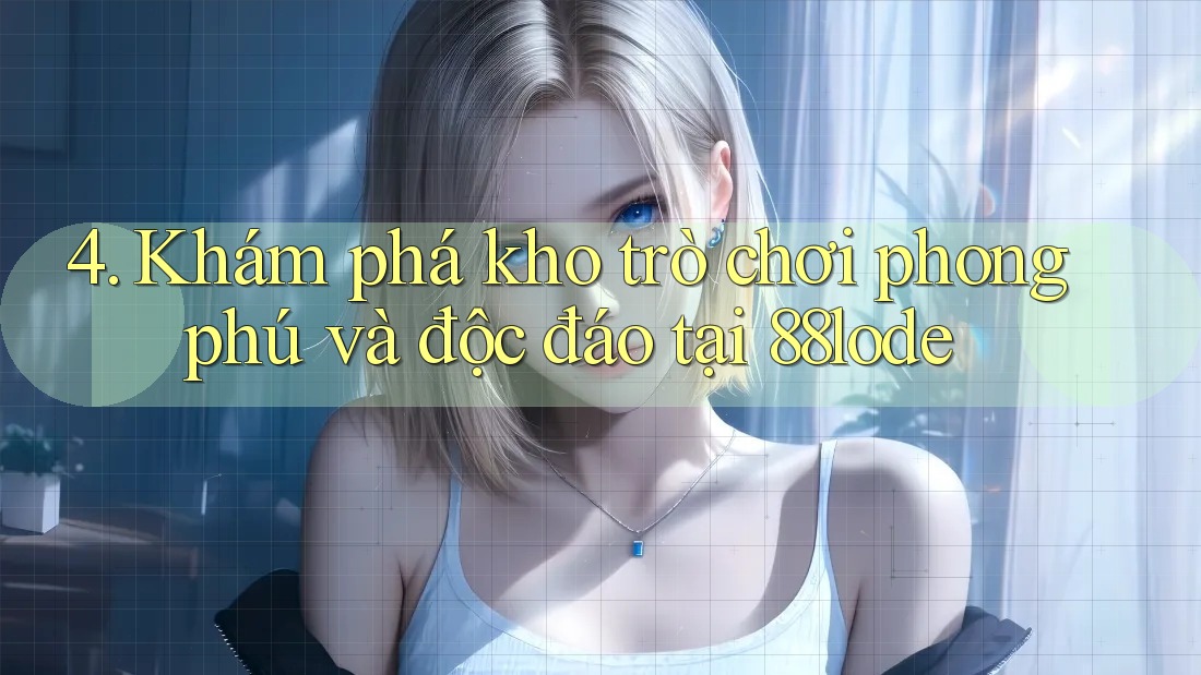 4. Khám phá kho trò chơi phong phú và độc đáo tại 88lode 4. Khám phá kho trò chơi phong phú và độc đáo tại 88lode