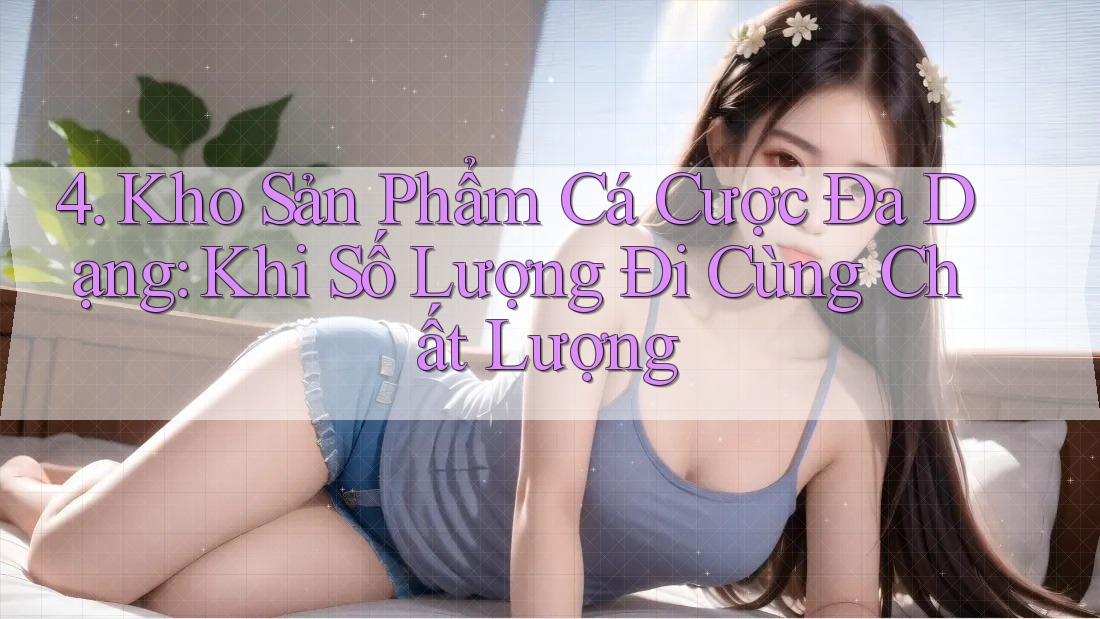 4. Kho Sản Phẩm Cá Cược Đa Dạng: Khi Số Lượng Đi Cùng Chất Lượng