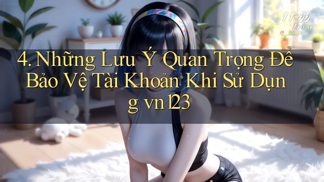 4. Những Lưu Ý Quan Trọng Để Bảo Vệ Tài Khoản Khi Sử Dụng vn123