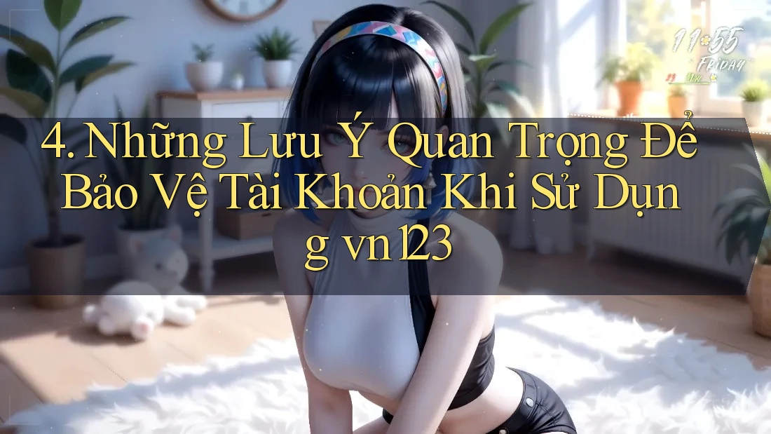 4. Những Lưu Ý Quan Trọng Để Bảo Vệ Tài Khoản Khi Sử Dụng vn123