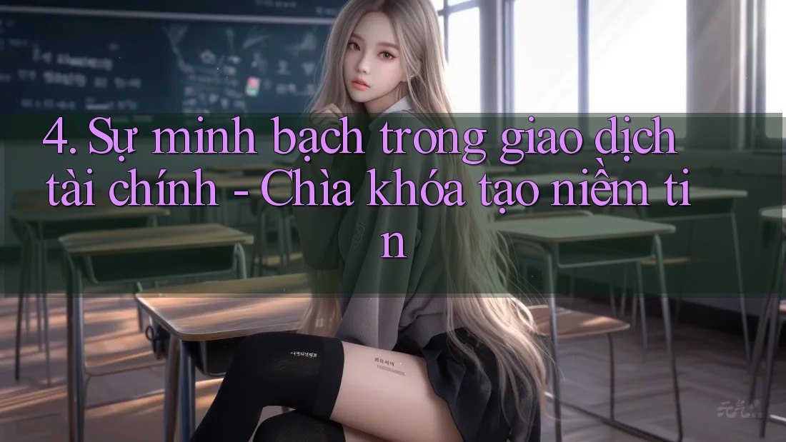 4. Sự minh bạch trong giao dịch tài chính - Chìa khóa tạo niềm tin