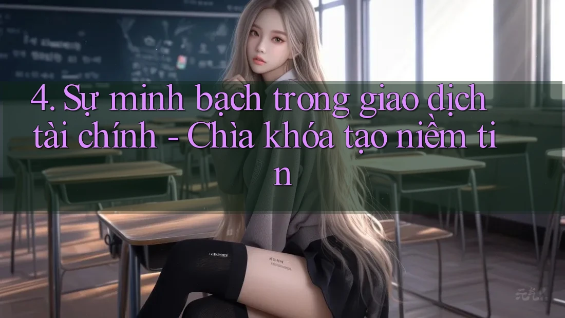 4. Sự minh bạch trong giao dịch tài chính - Chìa khóa tạo niềm tin
