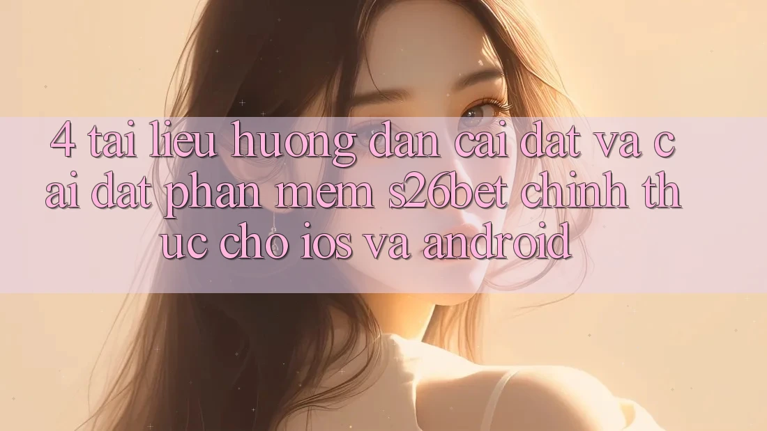4. Tài liệu hướng dẫn Cài đặt Và Cài Đặt Phần mềm S26bet Chính Thức Cho iOS Và Android 4. Tài liệu hướng dẫn Cài đặt Và Cài Đặt Phần mềm S26bet Chính Thức Cho iOS Và Android