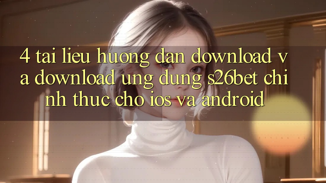 4. Tài liệu hướng dẫn Download Và Download Ứng dụng S26bet Chính Thức Cho iOS Và Android 4. Tài liệu hướng dẫn Download Và Download Ứng dụng S26bet Chính Thức Cho iOS Và Android