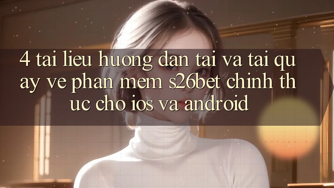 4. Tài liệu hướng dẫn Tải Và Tải quay về Phần mềm S26bet Chính Thức Cho iOS Và Android