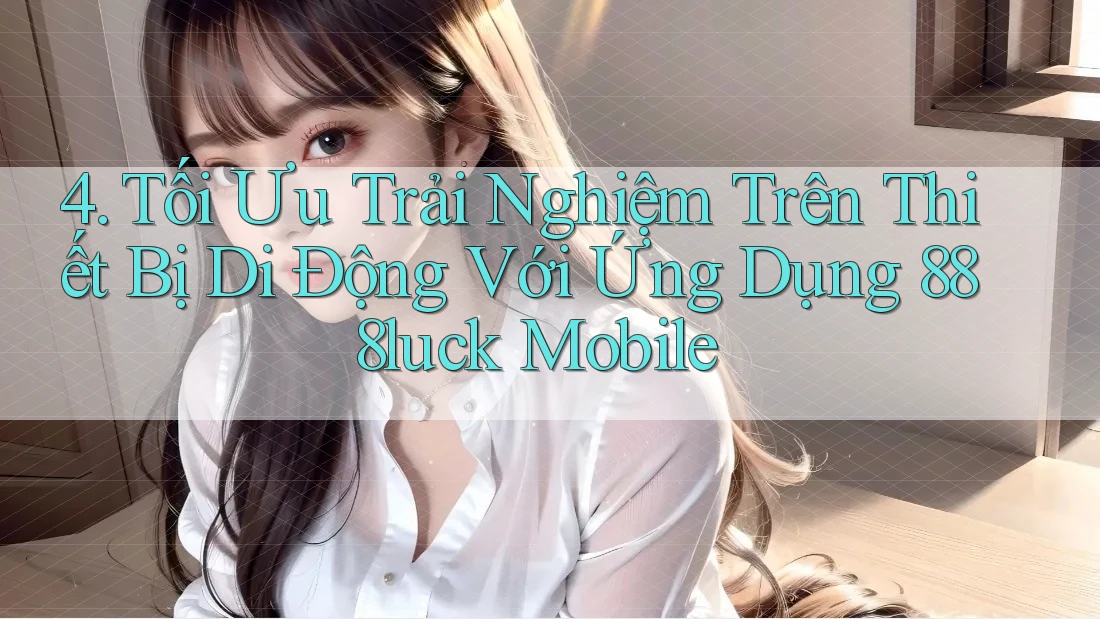 4. Tối Ưu Trải Nghiệm Trên Thiết Bị Di Động Với Ứng Dụng 888luck Mobile