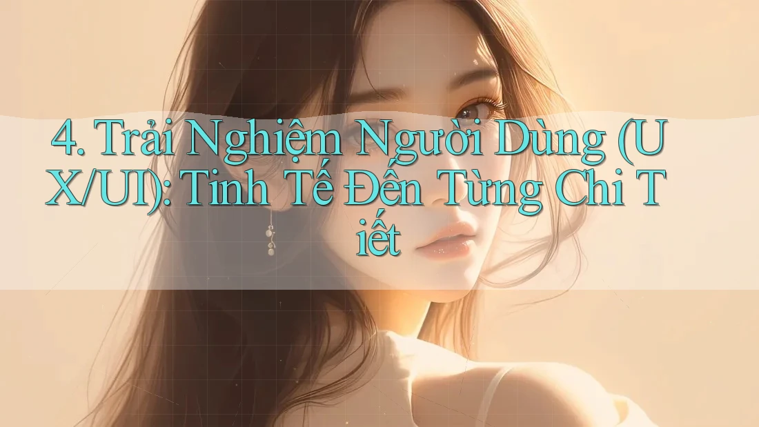 4. Trải Nghiệm Người Dùng (UX/UI): Tinh Tế Đến Từng Chi Tiết 4. Trải Nghiệm Người Dùng (UX/UI): Tinh Tế Đến Từng Chi Tiết