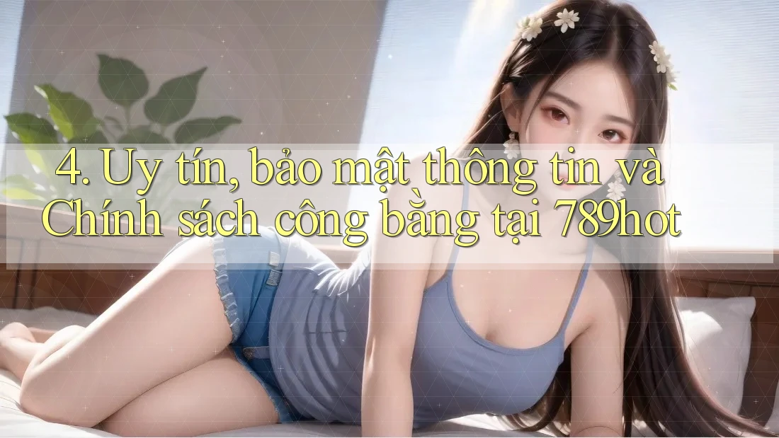 4. Uy tín, bảo mật thông tin và Chính sách công bằng tại 789hot 4. Uy tín, bảo mật thông tin và Chính sách công bằng tại 789hot