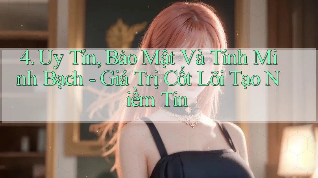 4. Uy Tín, Bảo Mật Và Tính Minh Bạch - Giá Trị Cốt Lõi Tạo Niềm Tin