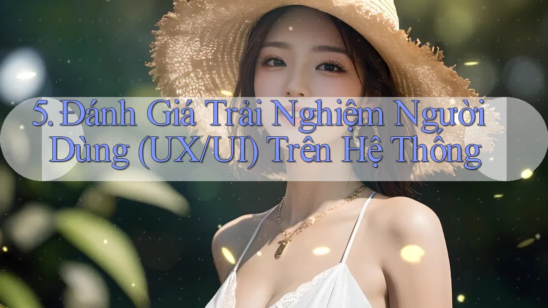 5. Đánh Giá Trải Nghiệm Người Dùng (UX/UI) Trên Hệ Thống 5. Đánh Giá Trải Nghiệm Người Dùng (UX/UI) Trên Hệ Thống