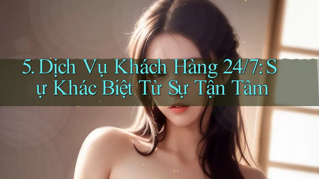 5. Dịch Vụ Khách Hàng 24/7: Sự Khác Biệt Từ Sự Tận Tâm