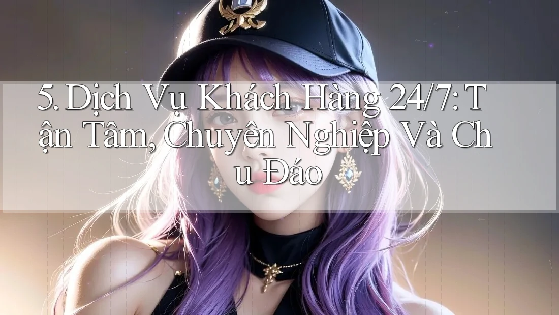 5. Dịch Vụ Khách Hàng 24/7: Tận Tâm, Chuyên Nghiệp Và Chu Đáo
