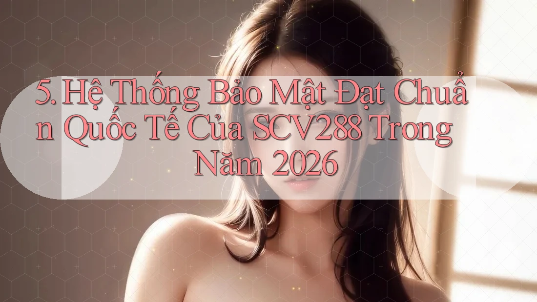 5. Hệ Thống Bảo Mật Đạt Chuẩn Quốc Tế Của SCV288 Trong Năm 2026 5. Hệ Thống Bảo Mật Đạt Chuẩn Quốc Tế Của SCV288 Trong Năm 2026