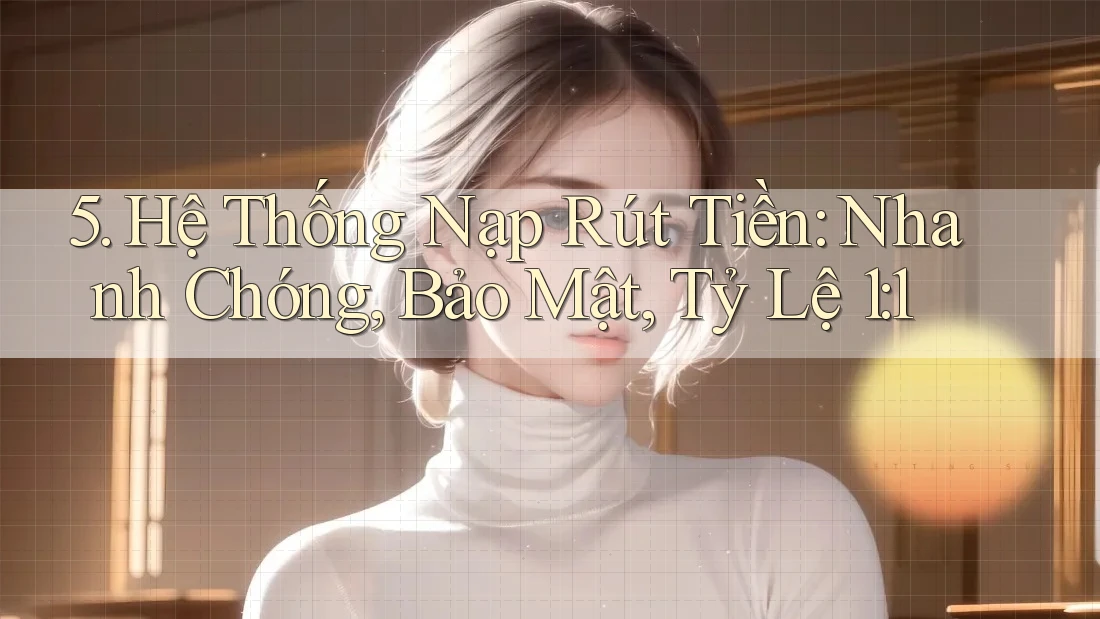 5. Hệ Thống Nạp Rút Tiền: Nhanh Chóng, Bảo Mật, Tỷ Lệ 1: 1
