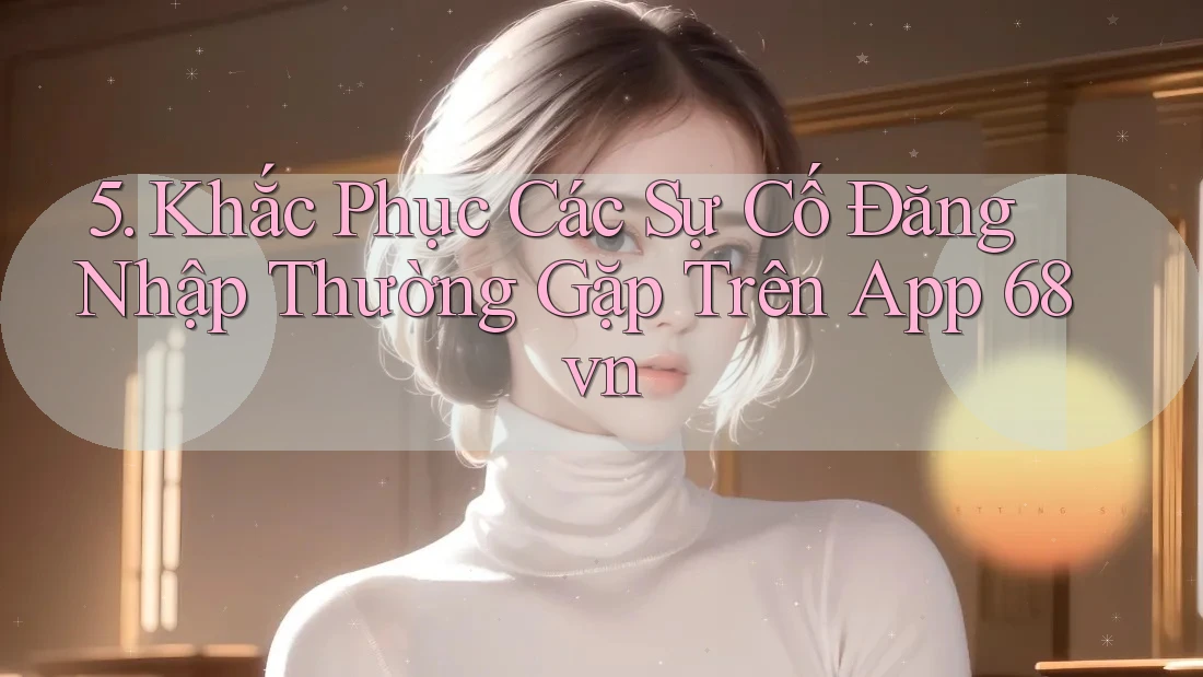 5. Khắc Phục Các Sự Cố Đăng Nhập Thường Gặp Trên App 68vn 5. Khắc Phục Các Sự Cố Đăng Nhập Thường Gặp Trên App 68vn