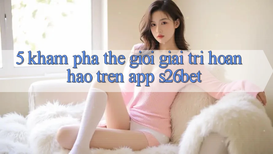 5. Khám Phá Thế Giới Giải Trí Hoàn hảo Trên App S26bet