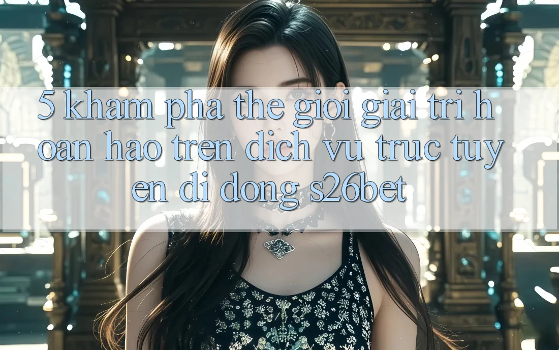 5. Khám Phá Thế Giới Giải Trí Hoàn hảo Trên Dịch vụ trực tuyến di động S26bet 5. Khám Phá Thế Giới Giải Trí Hoàn hảo Trên Dịch vụ trực tuyến di động S26bet