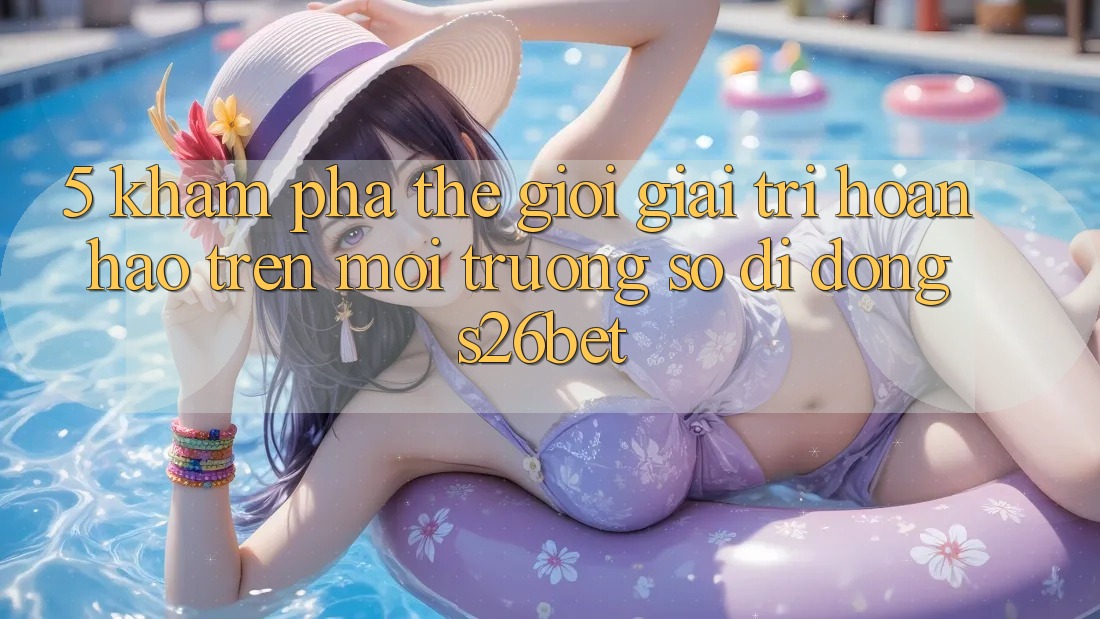 5. Khám Phá Thế Giới Giải Trí Hoàn hảo Trên Môi trường số di động S26bet