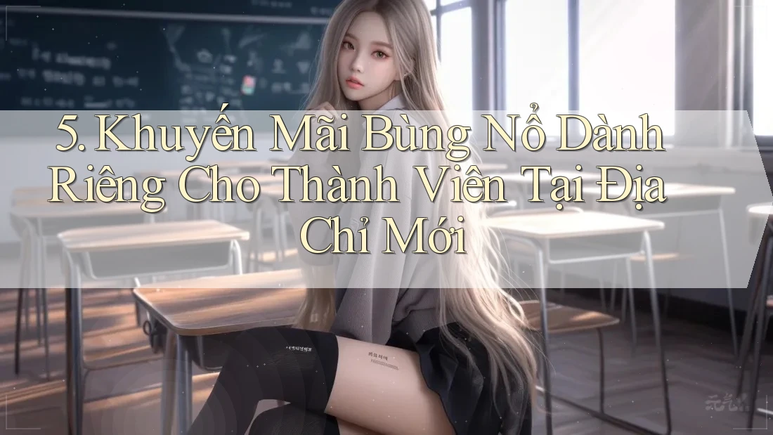 5. Khuyến Mãi Bùng Nổ Dành Riêng Cho Thành Viên Tại Địa Chỉ Mới