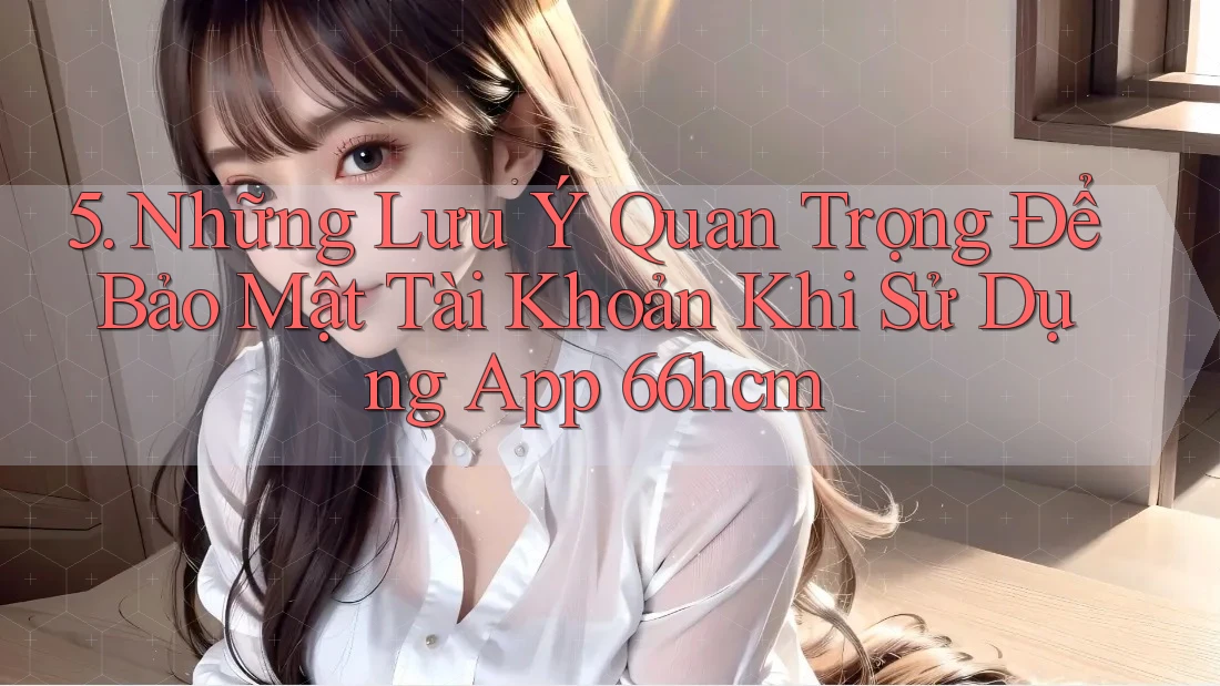 5. Những Lưu Ý Quan Trọng Để Bảo Mật Tài Khoản Khi Sử Dụng App 66hcm 5. Những Lưu Ý Quan Trọng Để Bảo Mật Tài Khoản Khi Sử Dụng App 66hcm