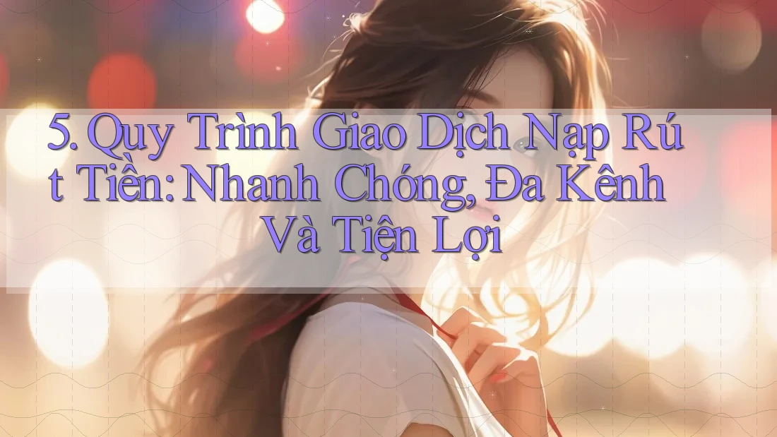 5. Quy Trình Giao Dịch Nạp Rút Tiền: Nhanh Chóng, Đa Kênh Và Tiện Lợi