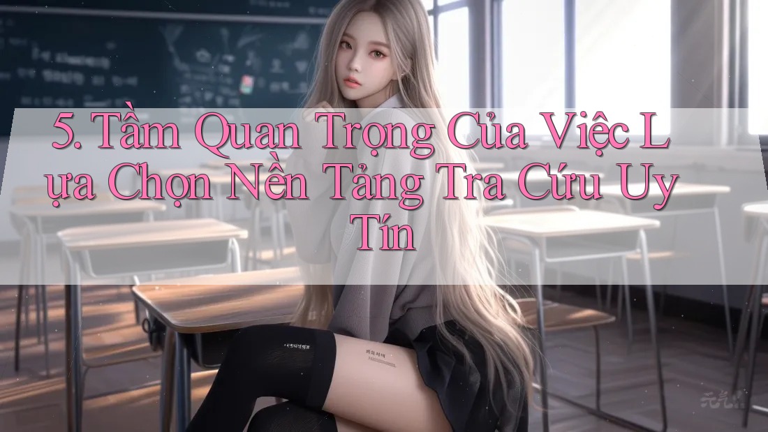 5. Tầm Quan Trọng Của Việc Lựa Chọn Nền Tảng Tra Cứu Uy Tín 5. Tầm Quan Trọng Của Việc Lựa Chọn Nền Tảng Tra Cứu Uy Tín