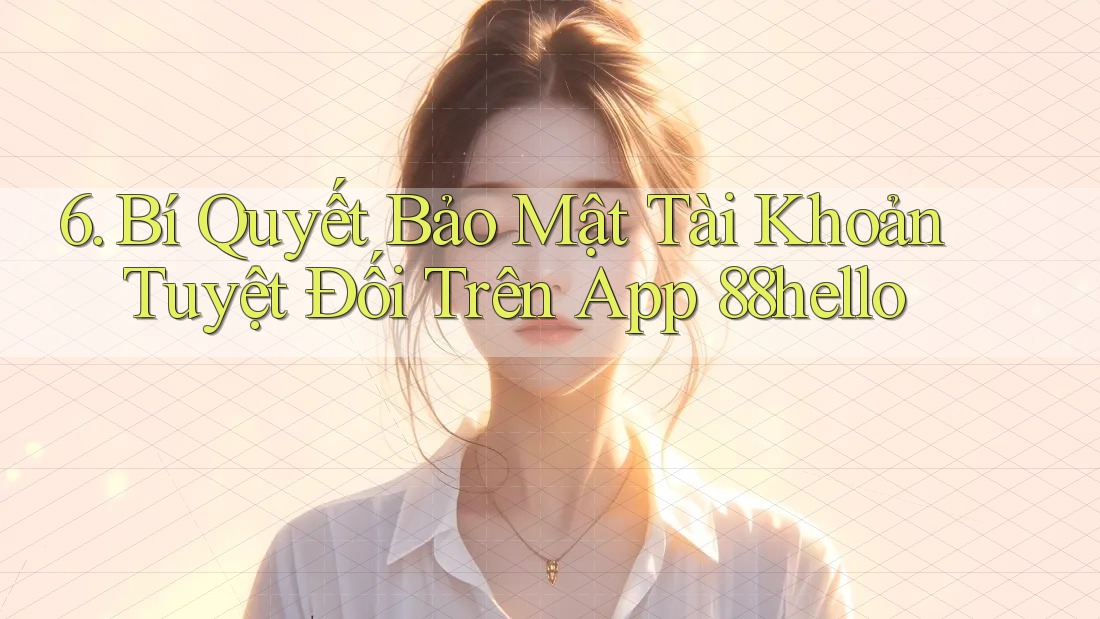 6. Bí Quyết Bảo Mật Tài Khoản Tuyệt Đối Trên App 88hello