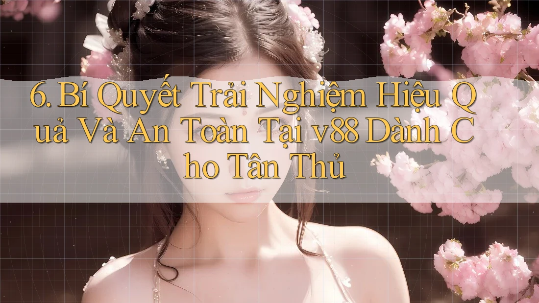 6. Bí Quyết Trải Nghiệm Hiệu Quả Và An Toàn Tại v88 Dành Cho Tân Thủ