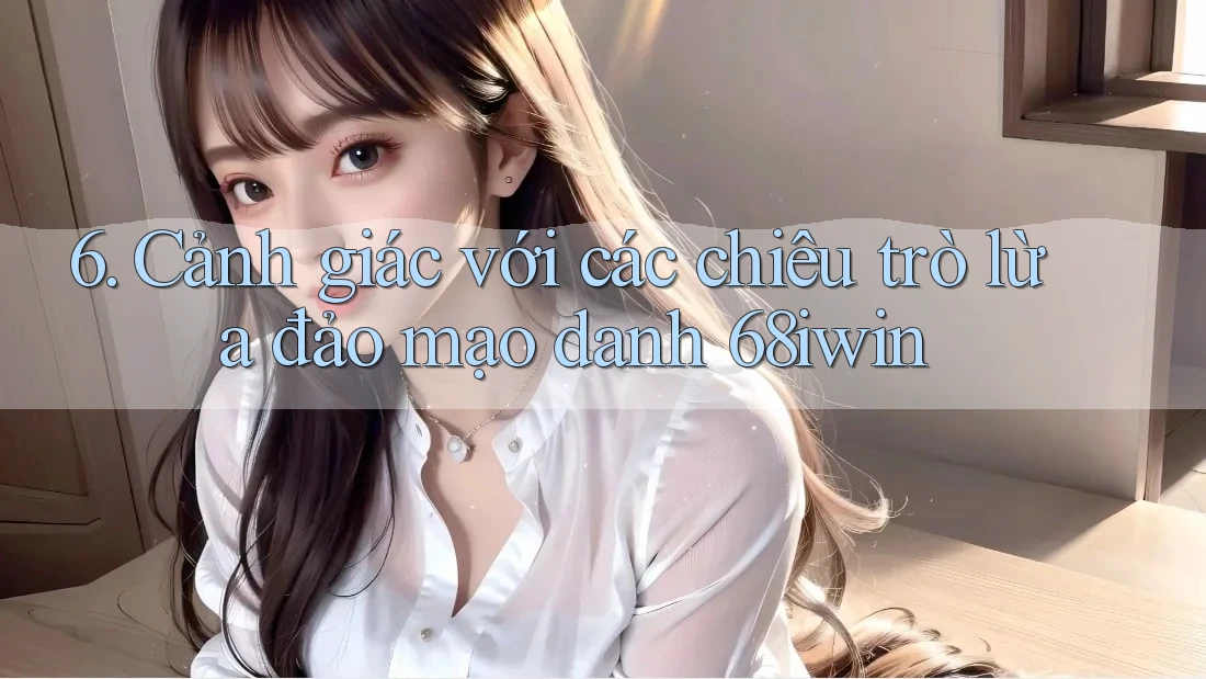 6. Cảnh giác với các chiêu trò lừa đảo mạo danh 68iwin
