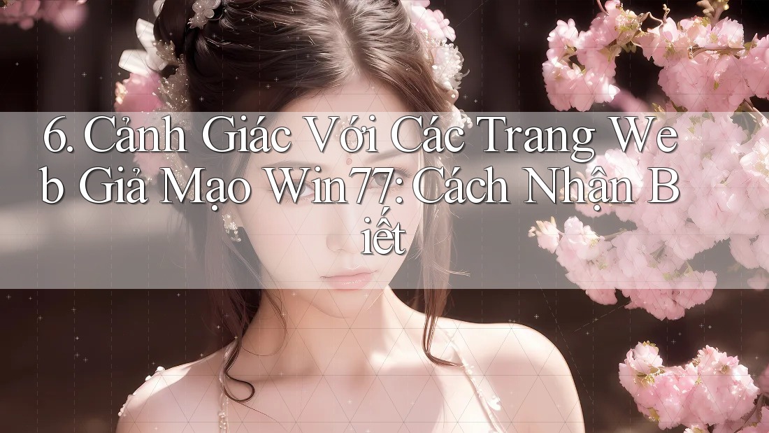 6. Cảnh Giác Với Các Trang Web Giả Mạo Win77: Cách Nhận Biết 6. Cảnh Giác Với Các Trang Web Giả Mạo Win77: Cách Nhận Biết