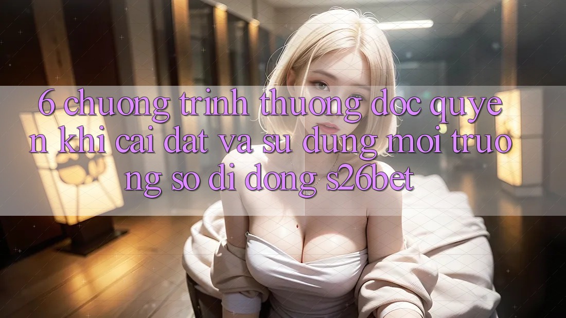 6. Chương trình thưởng Độc Quyền Khi Cài Đặt Và Sử Dụng Môi trường số di động S26bet