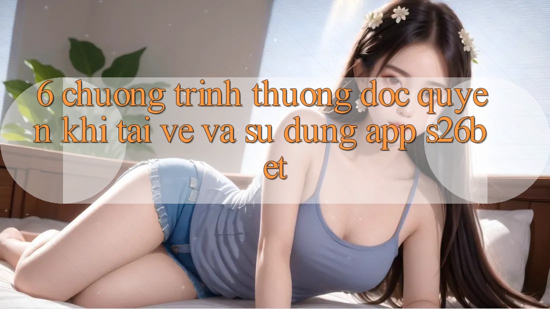 6. Chương trình thưởng Độc Quyền Khi Tải về Và Sử Dụng App S26bet
