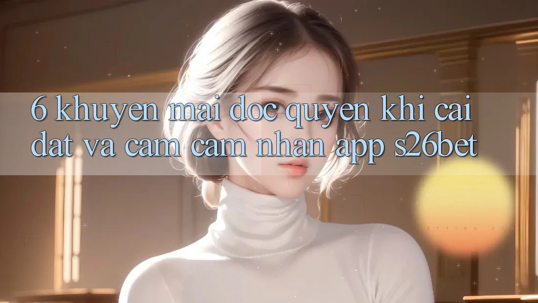 6. Khuyến Mãi Độc Quyền Khi Cài Đặt Và Cảm cảm nhận App S26bet 6. Khuyến Mãi Độc Quyền Khi Cài Đặt Và Cảm cảm nhận App S26bet