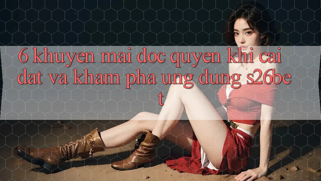 6. Khuyến Mãi Độc Quyền Khi Cài Đặt Và Khám phá Ứng dụng S26bet 6. Khuyến Mãi Độc Quyền Khi Cài Đặt Và Khám phá Ứng dụng S26bet