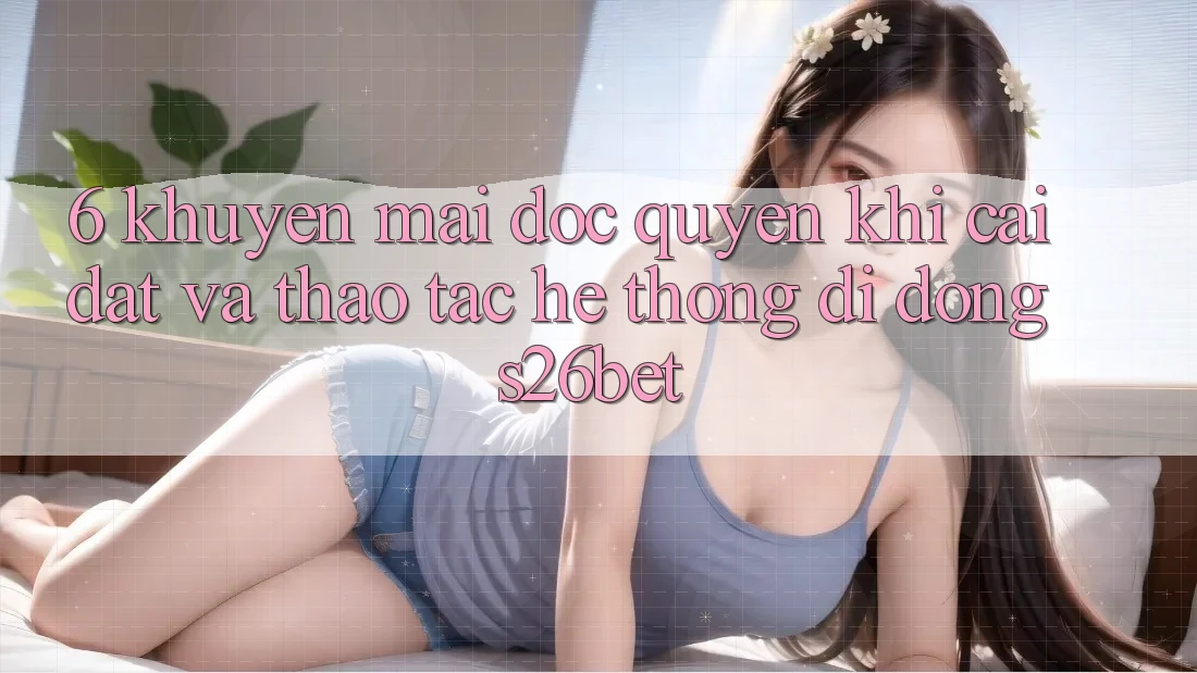 6. Khuyến Mãi Độc Quyền Khi Cài Đặt Và Thao tác Hệ thống di động S26bet