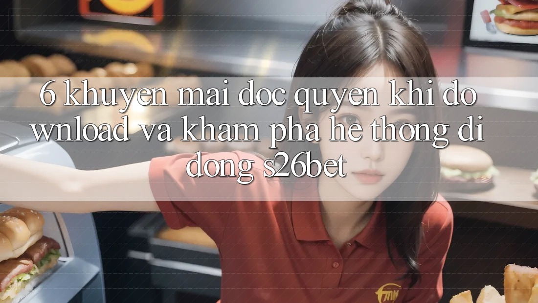6. Khuyến Mãi Độc Quyền Khi Download Và Khám phá Hệ thống di động S26bet