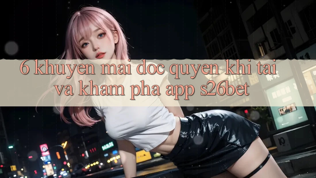 6. Khuyến Mãi Độc Quyền Khi Tải Và Khám phá App S26bet 6. Khuyến Mãi Độc Quyền Khi Tải Và Khám phá App S26bet