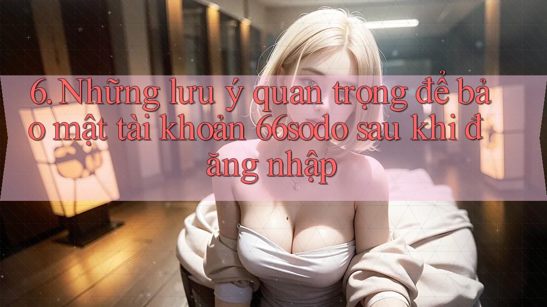 6. Những lưu ý quan trọng để bảo mật tài khoản 66sodo sau khi đăng nhập 6. Những lưu ý quan trọng để bảo mật tài khoản 66sodo sau khi đăng nhập