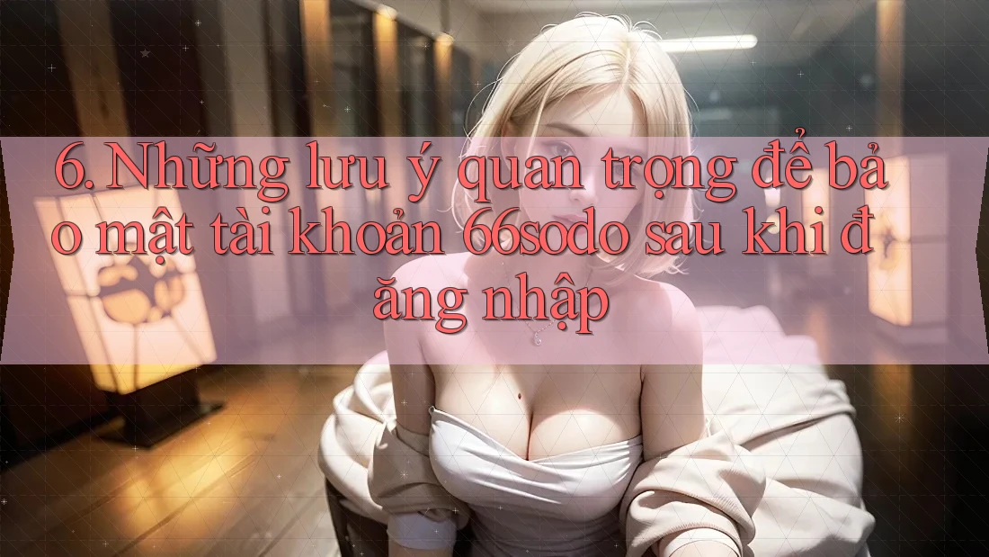 6. Những lưu ý quan trọng để bảo mật tài khoản 66sodo sau khi đăng nhập 6. Những lưu ý quan trọng để bảo mật tài khoản 66sodo sau khi đăng nhập