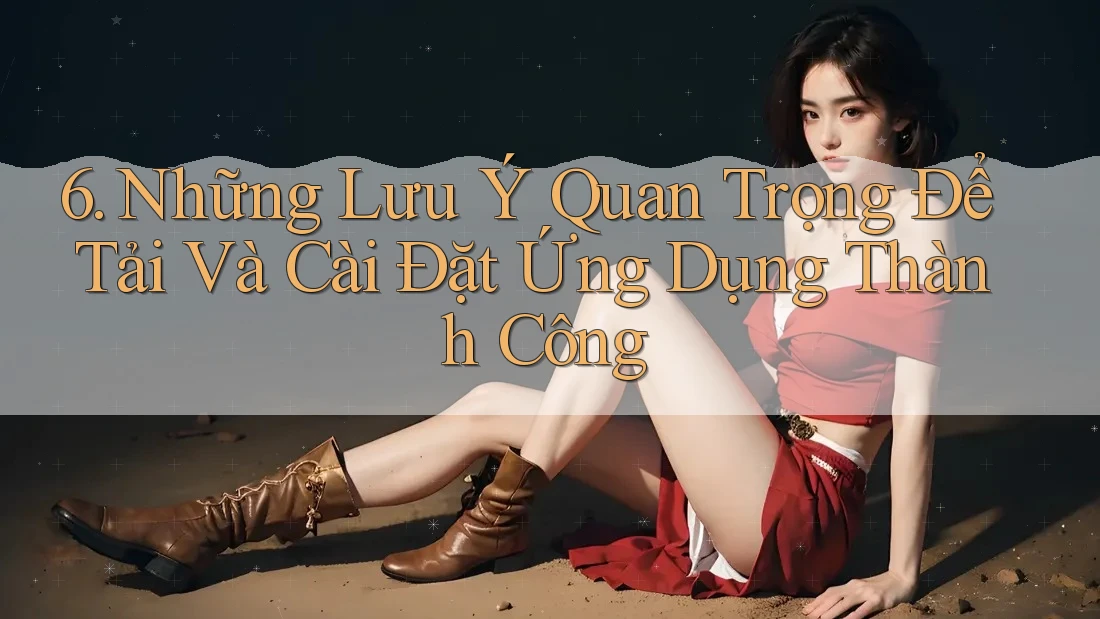 6. Những Lưu Ý Quan Trọng Để Tải Và Cài Đặt Ứng Dụng Thành Công