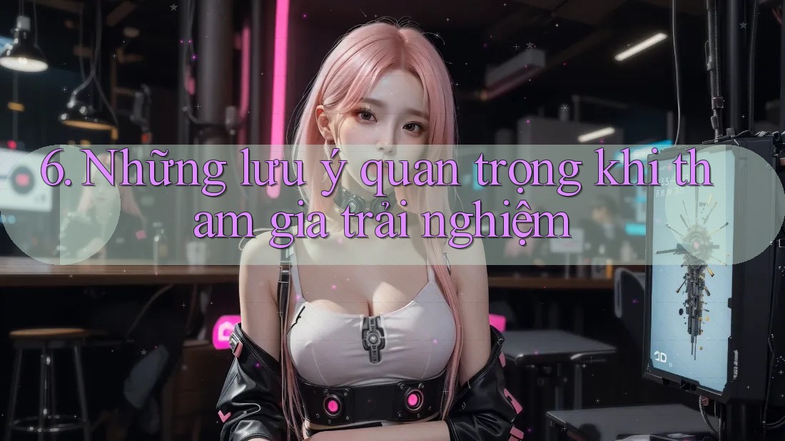 6. Những lưu ý quan trọng khi tham gia trải nghiệm
