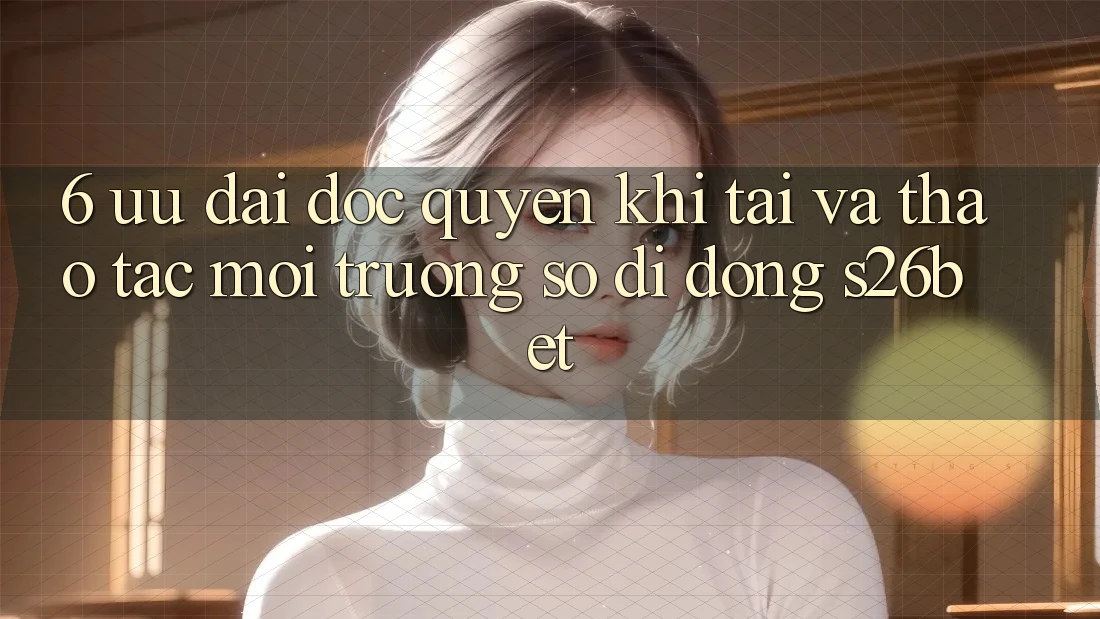 6. Ưu đãi Độc Quyền Khi Tải Và Thao tác Môi trường số di động S26bet