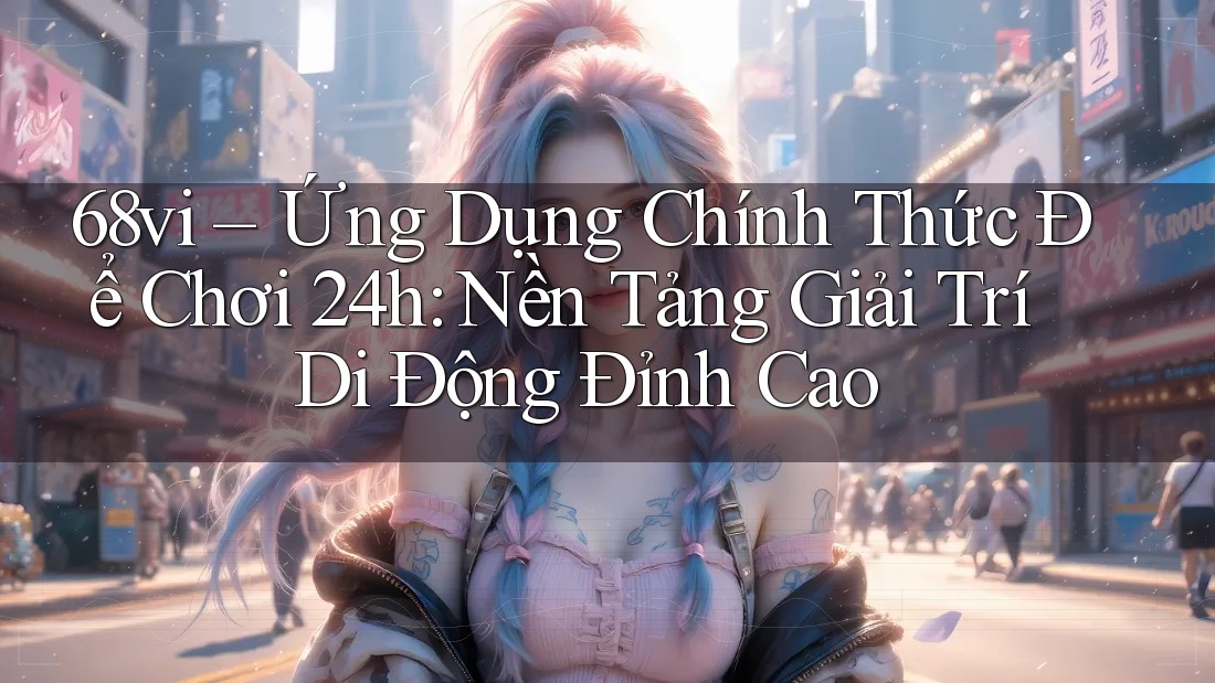 68vi – Ứng Dụng Chính Thức Để Chơi 24h: Nền Tảng Giải Trí Di Động Đỉnh Cao