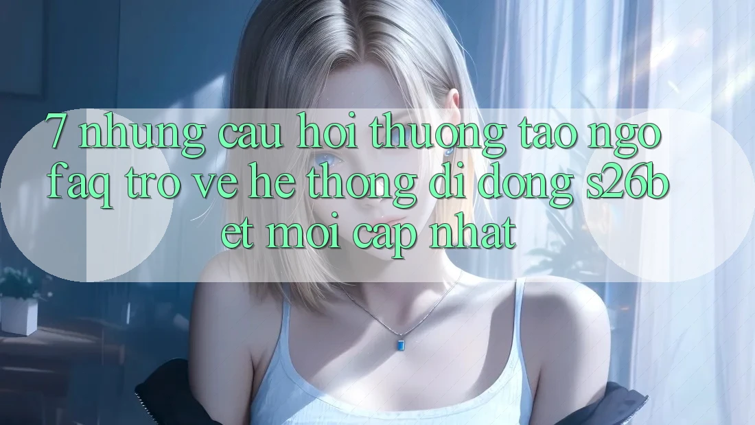 7. Những Câu Hỏi Thường Tao ngộ (FAQ) Trở về Hệ thống di động S26bet Mới Cập Nhật 7. Những Câu Hỏi Thường Tao ngộ (FAQ) Trở về Hệ thống di động S26bet Mới Cập Nhật