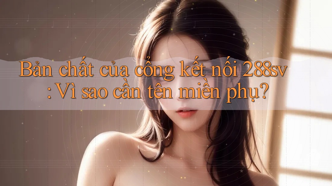 Bản chất của cổng kết nối 288sv: Vì sao cần tên miền phụ? Bản chất của cổng kết nối 288sv: Vì sao cần tên miền phụ?