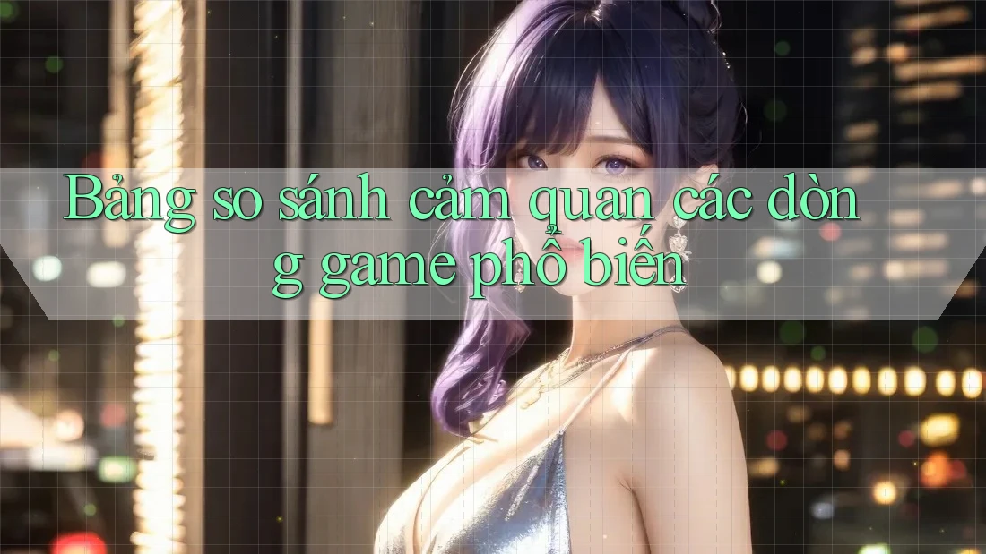 Bảng so sánh cảm quan các dòng game phổ biến Bảng so sánh cảm quan các dòng game phổ biến