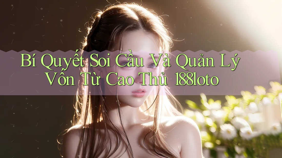 Bí Quyết Soi Cầu Và Quản Lý Vốn Từ Cao Thủ 188loto Bí Quyết Soi Cầu Và Quản Lý Vốn Từ Cao Thủ 188loto