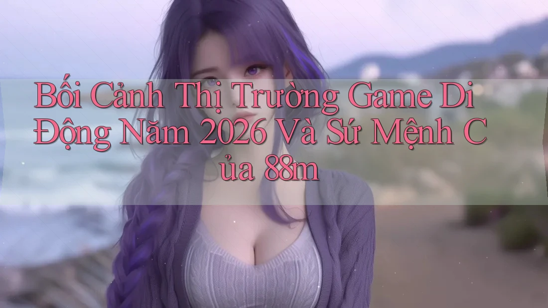 Bối Cảnh Thị Trường Game Di Động Năm 2026 Và Sứ Mệnh Của 88m Bối Cảnh Thị Trường Game Di Động Năm 2026 Và Sứ Mệnh Của 88m